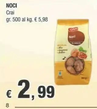 Crai Crai Noci offerta