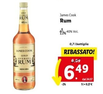 James Cook Rum 0,7 l