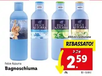 Lidl Felce Azzurra Bagnoschiuma 650 ml offerta