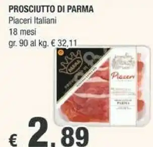 Crai Piaceri Italiani Prosciutto Di Parma offerta