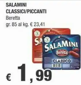 Crai Beretta Fratelli - Salamini Classici 85 G(ml) offerta
