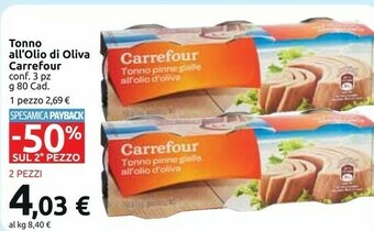 Carrefour Market Tonno offerta