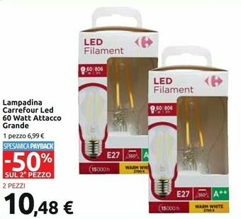 Carrefour Market Lampadine offerta