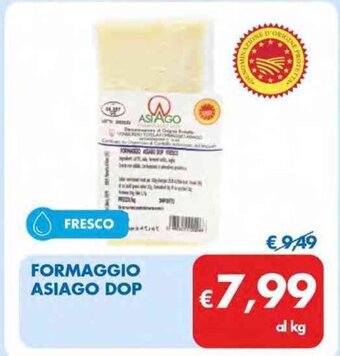 MD Discount FORMAGGIO ASIAGO DOP offerta