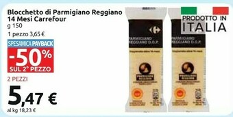 Carrefour Parmigiano reggiano Parmigiano offerta