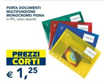 Esselunga Pigna Porta Documenti Multifunzione Monocromo offerta