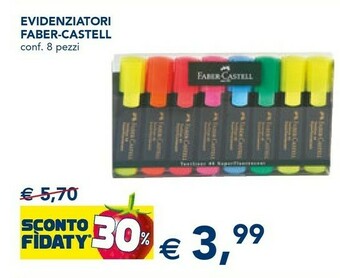 Esselunga Faber -castell Evidenziatori offerta