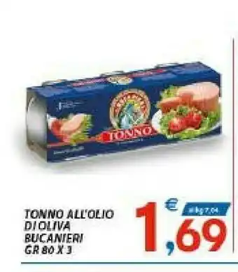 Vivo Supermercati Bucanieri Tonno All Olio Di Oliva offerta