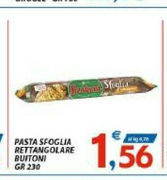 Vivo Supermercati Buitoni Pasta Sfoglia Rettangolare offerta