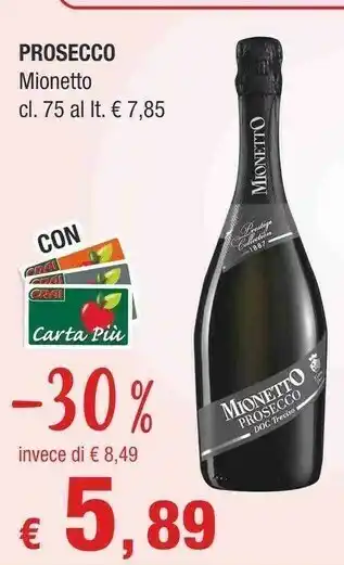 Crai Mionetto - Valdobbiadene Prosecco Vino Frizzante 750 G(ml) offerta