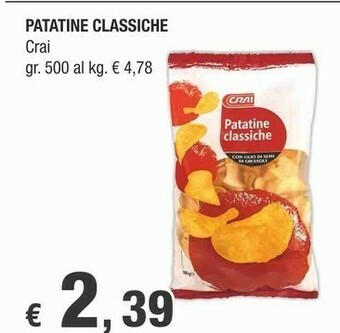 Crai Crai - Patatine Classiche offerta