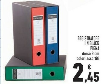 Conad Pigna Registratore Uniblack offerta