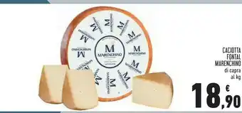 Conad Marenchino Caciotta Fontal offerta