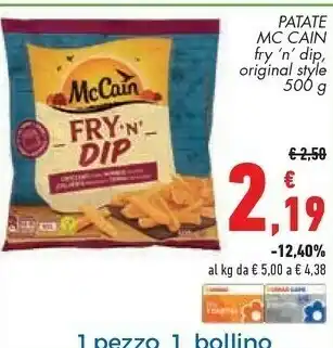 Conad Mccain Patate Fry 'n' Dip, Original Style offerta