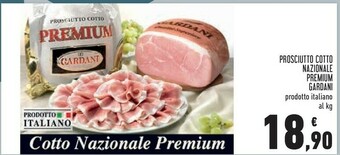 Conad Gardani Prosciutto Cotto Nazionale Premium offerta