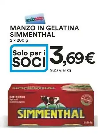 Ipercoop Simmenthal Carne in scatola offerta