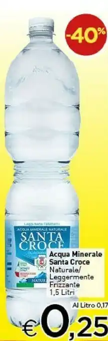 Crai Santa croce Acqua Minerale Naturale Leggermente Frizzante offerta