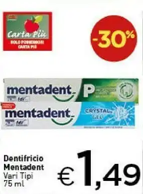 Crai Mentadent P Sensitive offerta