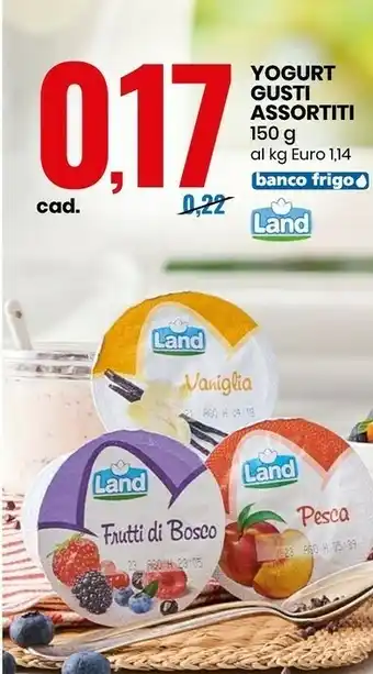 Eurospin Land Yogurt Gusto Assortiti offerta