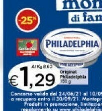 Crai Philadelphia Formaggio spalmabile offerta