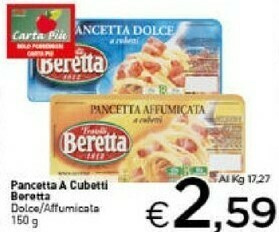 Crai Beretta Pancetta offerta