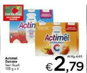 Crai Actimel Actimel offerta