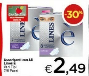 Crai Lines Assorbenti lines offerta