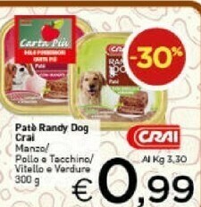 Crai Cibo per cani offerta