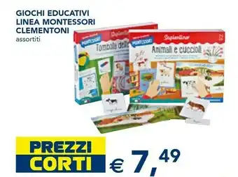 Esselunga Clementoni Giochi Educativi Linea Montessori offerta