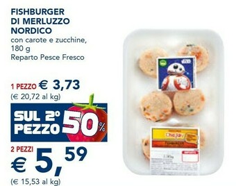 Esselunga Fishburger Di Merluzzo Nordico offerta