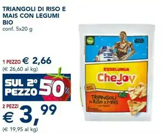 Esselunga Triangoli Di Riso E Mais Con Legumi Bio offerta