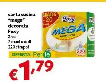 Pam Foxy Carta Cucina Mega Decorata offerta