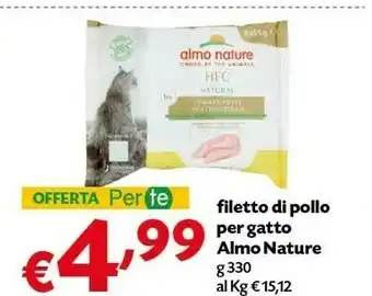 Pam Almo Nature Filetto Di Pollo Per Gatto offerta