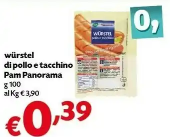 Pam Pam Panorama - Würstel Di Tacchino E Pollo 100 G(ml) offerta