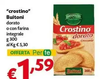 Pam Buitoni "crostino" Dorato O Con Farina Integrale offerta