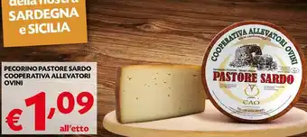 Pam Cooperativa allevatori ovini Pecorino Pastore Sardo offerta