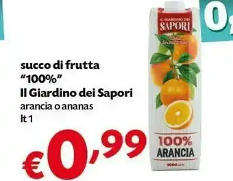 Pam Il giardino dei sapori 100% Arancia 1000 G(ml) offerta
