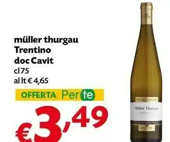 Pam Cavit - Spumante Brut Muller Thurgau 750 G(ml) offerta