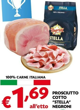 Pam Negroni Prosciutto Cotto Stella offerta