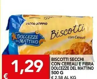 TuoDi Dolcezze del mattino Biscotti Con Cereali 500g offerta