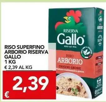 TuoDi Gallo - Riso Arborio Riserva 1000 G(ml) offerta