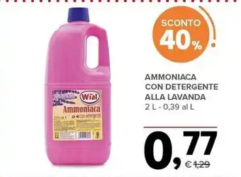Todis Wial ammoniaca con detergente alla lavanda offerta