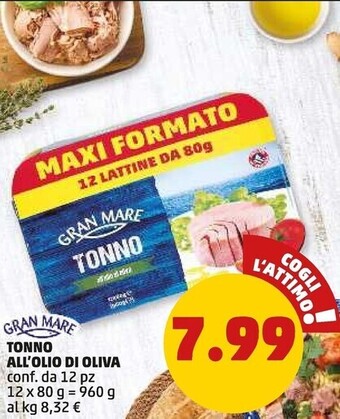 PENNY Gran mare tonno all'olio di oliva offerta