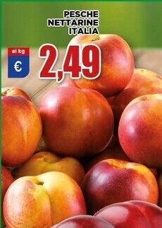 Vivo Supermercati Pesche nettarine italia offerta