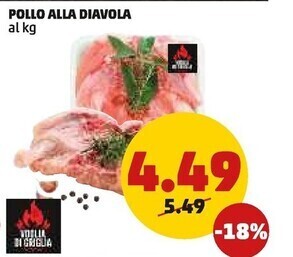PENNY Pollo alla diavola offerta