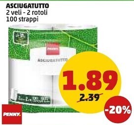 PENNY Penny asciugatutto offerta