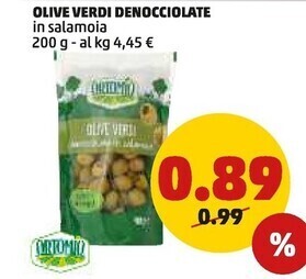 PENNY Ortomio olive verdi denocciolate offerta