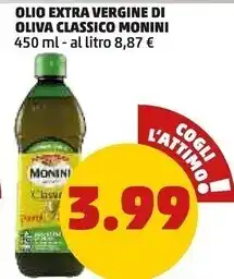 PENNY Monini olio extra vergine di oliva classico offerta