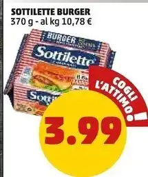 PENNY Sottilette burger offerta
