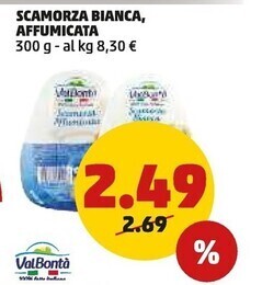 PENNY Valbontà scamorza bianca , affumicata offerta